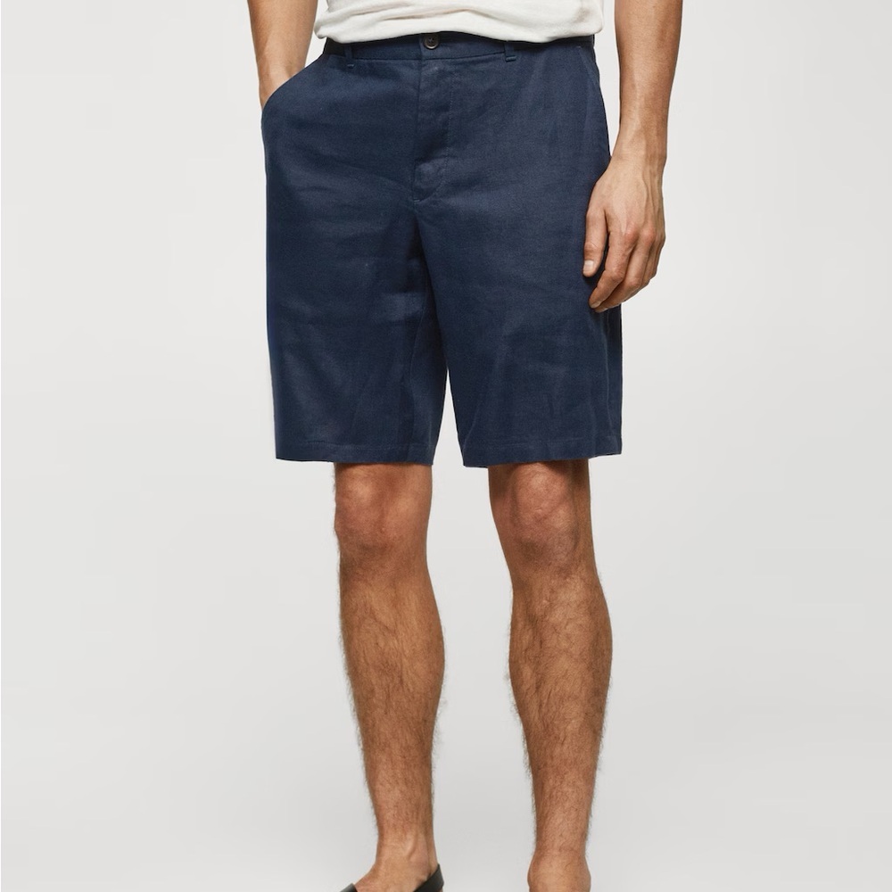 Piombo Button Up Bermuda Flat Front Shorts Men’s XXL NWT